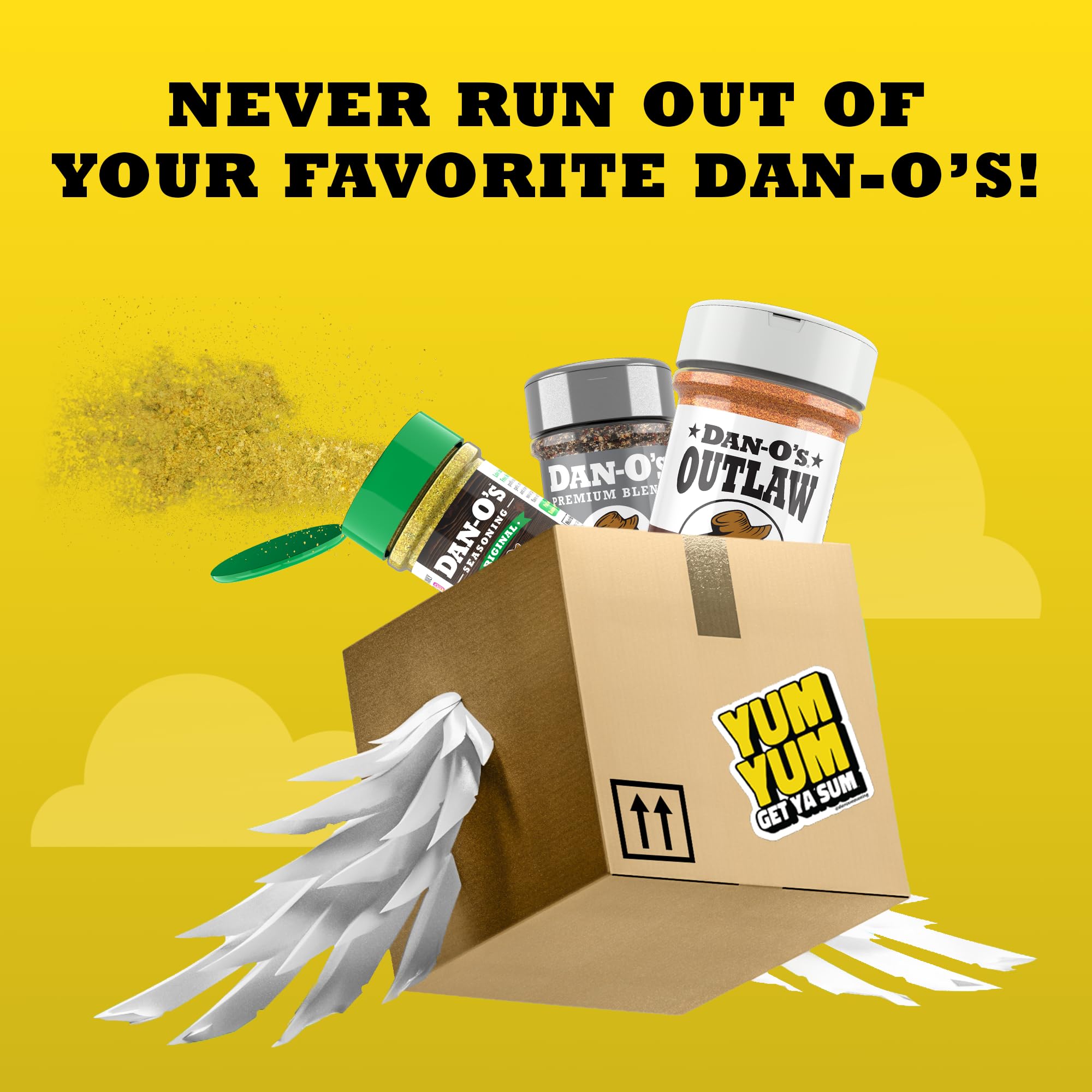 Dan-O’s Outlaw Butter Steak Seasoning - 6.9 oz - Buttery Steak & All Purpose Seasoning for Beef, Chicken & Veggies - Sugar Free, Zero Calorie, Dry Rub