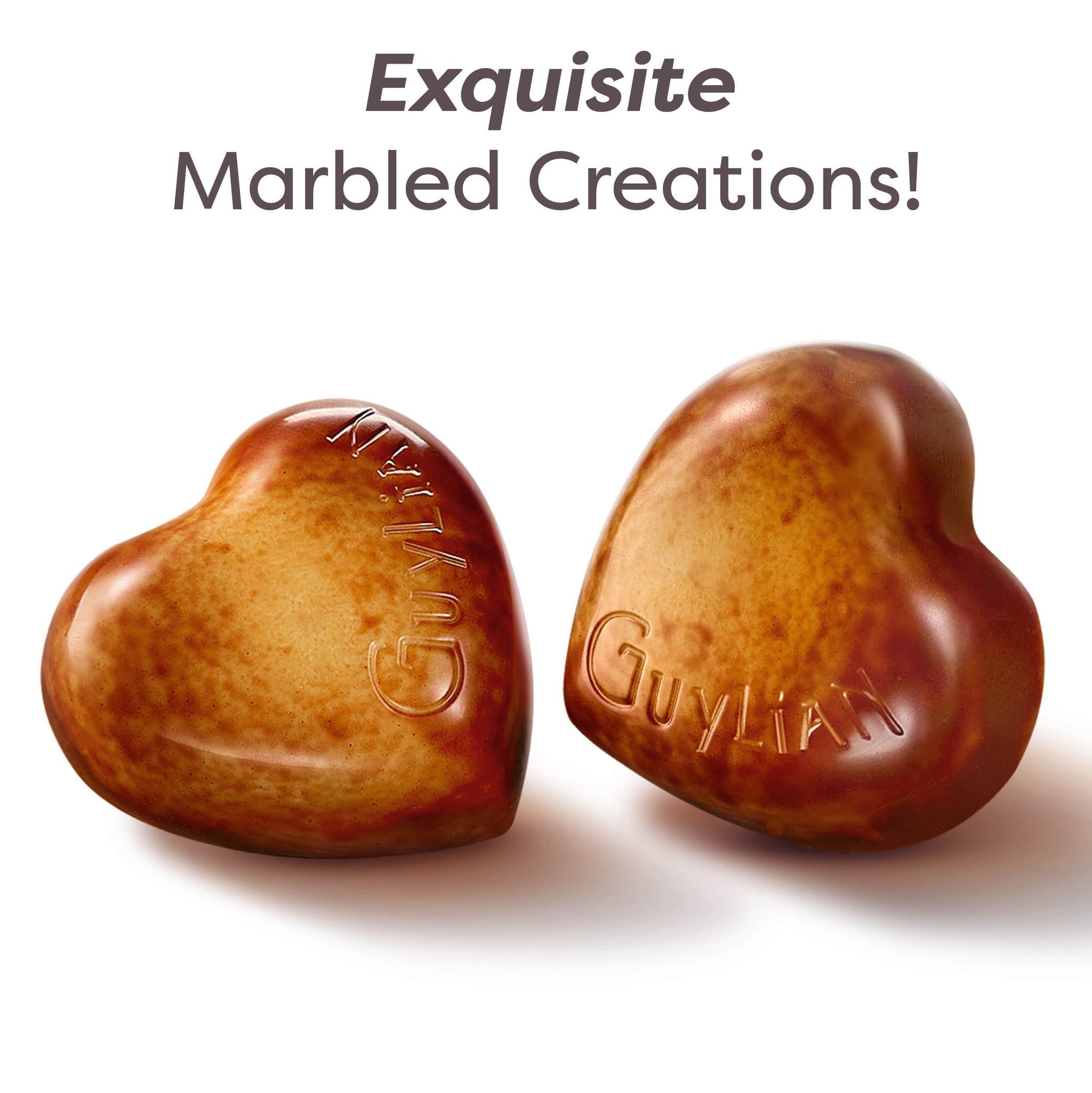 GuyLian Belgian Chocolate Heart Gift Box, 3.7 oz, 10 pc Assorted Praliné Candies, White, Milk & Dark Chocolate