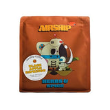 Airship Coffee Black Apple Espresso, 250g - Flavor Notes of Dark Cherry, Citrus Orange, and Dark Chocolate - Sourced From Ethiopia, Sumatra