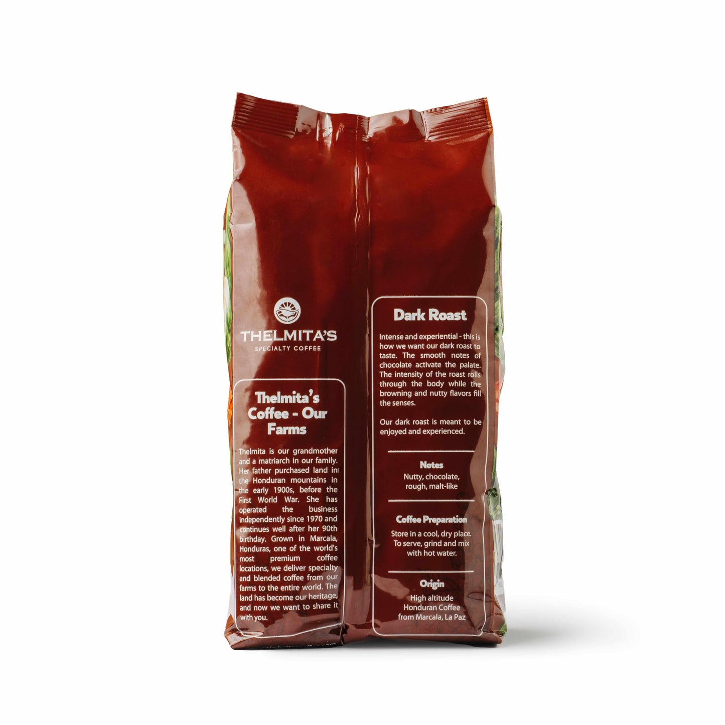 Dark Roast, Honduran Coffee, Whole Bean - Single Origin, Single Estate, Specialty Beans - Intense Flavor with Rich Creamy, Nutty, Smooth Chocolate