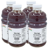Nature Blessed 100% Pure White Grape Juice Concentrate - 4 Quarts (4/32 fl oz bottles), Great for Home Vintners, Home Brewers, Cider, Spirits