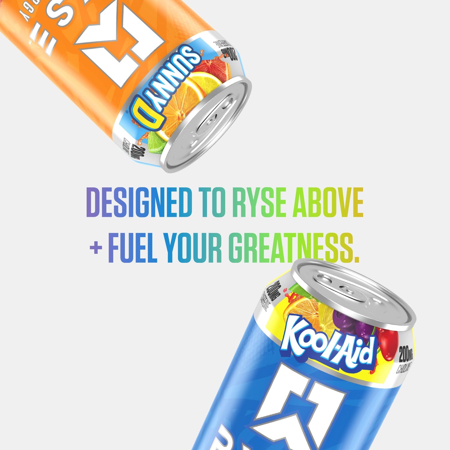 RYSE Fuel Energy Drink - Variety Pack - Sugar Free, Gluten Free & Vegan - 200mg Natural Caffeine, Taurine & Choline for Focus & Energy - No Artificial