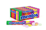 Mentos Chewy Mint Candy Roll, Rainbow Mint Candies, 14 Pieces Per Roll, 15 Count Party Pack