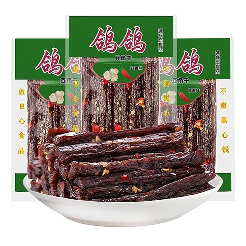 Chinese snacks,latio spicy strips,spicy Chinese La Tiao Snack, Dried Bean Curd Strips with Chili, Traditional Flavor