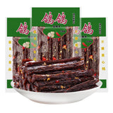 Chinese snacks,latio spicy strips,spicy Chinese La Tiao Snack, Dried Bean Curd Strips with Chili, Traditional Flavor