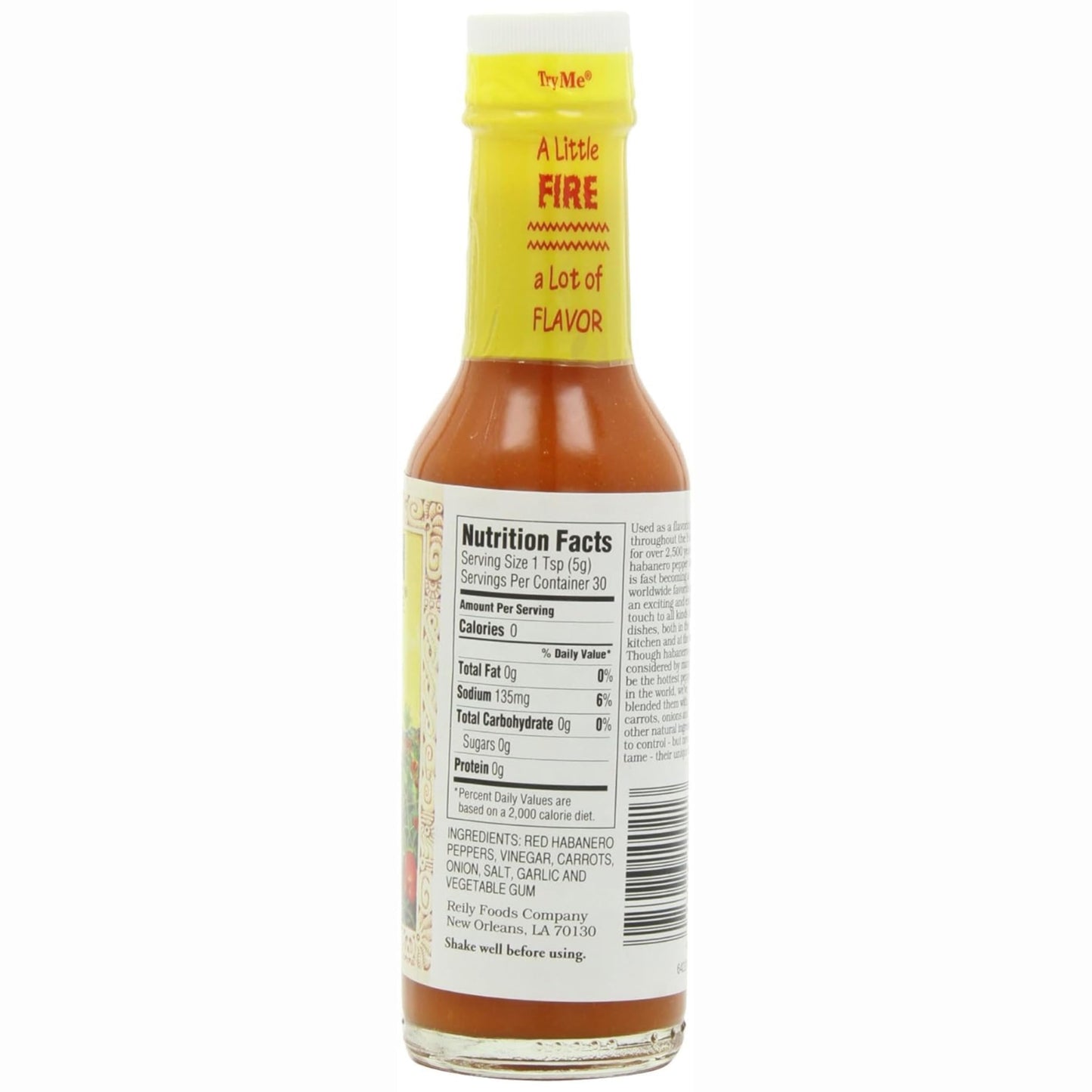 Try Me Yucatan Sunshine Habanero Pepper Sauce, 5oz Bottle (Pack of 4)