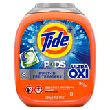 Tide Pods with Ultra Oxi HE Laundry Detergent Pods, 104 Count