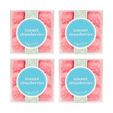 Sugarfina Summer Strawberries Small Candy Cube, Gummies, 3.2 oz, 4 Count
