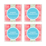 Sugarfina Summer Strawberries Small Candy Cube, Gummies, 3.2 oz, 4 Count