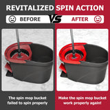 MengTiger 3 Pack Pedal Bearing Replacement for OCedar Mop Bucket - Easy Fix for O Cedar Easywring Spin Mop and Bucket System, One Way Clutch Gear