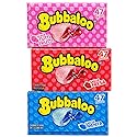 Bubbaloo Gum Variety Pack Box 47 Pieces Each (3 Boxes - Mint, Strawberry & Tutti Frutti) Liquid Center Chewing Gum Dulces Mexicanos Chicles Surtidos