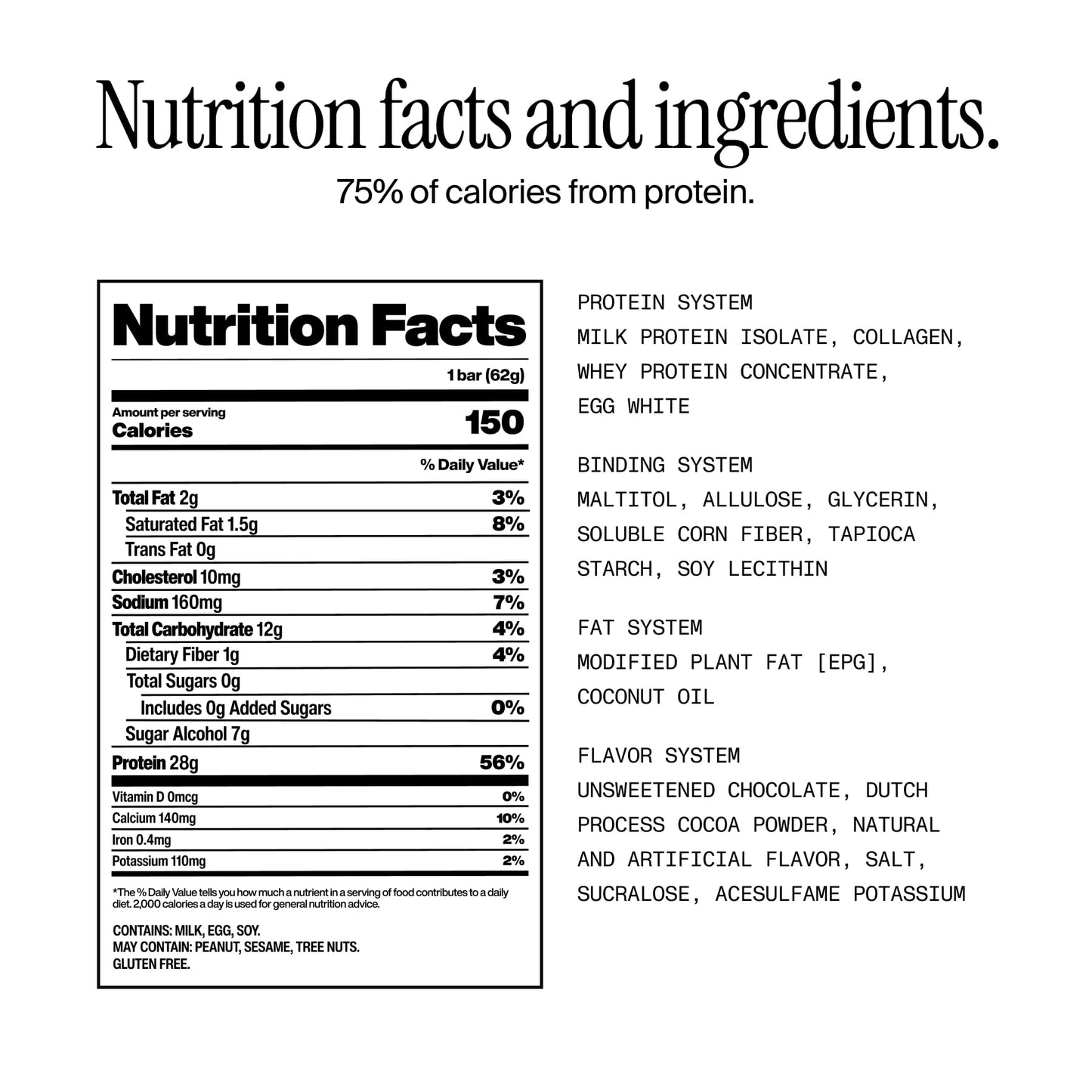 David High Protein Bars - 0g of Sugar, Low Carb, Gluten Free - 28g of Protein, 150 Calories - On-The-Go Snack - Chocolate Chip Cookie Dough Flavor