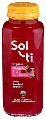 SOL TI Organic Dragon Fruit SuperAde Drink, 14.9 FZ
