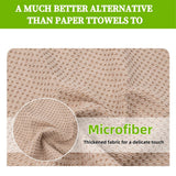 COKOEYSDR Microfiber Cleaning Cloths 5 Pack 12 x 12 Inches, Reusable and Washable, Ultra Soft Absorbent Quick Drying Dish Towels, Cleaning Towels