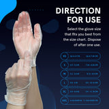 MEDD MAX Disposable Vinyl Gloves Powder Free Non Latex Allergy Free, Clear Multi-Purpose Heavy Duty Super Strength Plastic Rubber Vynil Cleaning