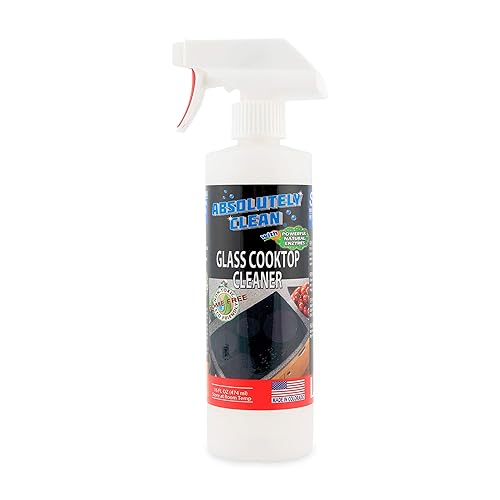 Absolutely Clean Amazing Ceramic & Glasstop oven cleaner heavy duty- Fume Free & Scratch Free - Streakfree - Powerful, Natural Enzymes - USA Made (16
