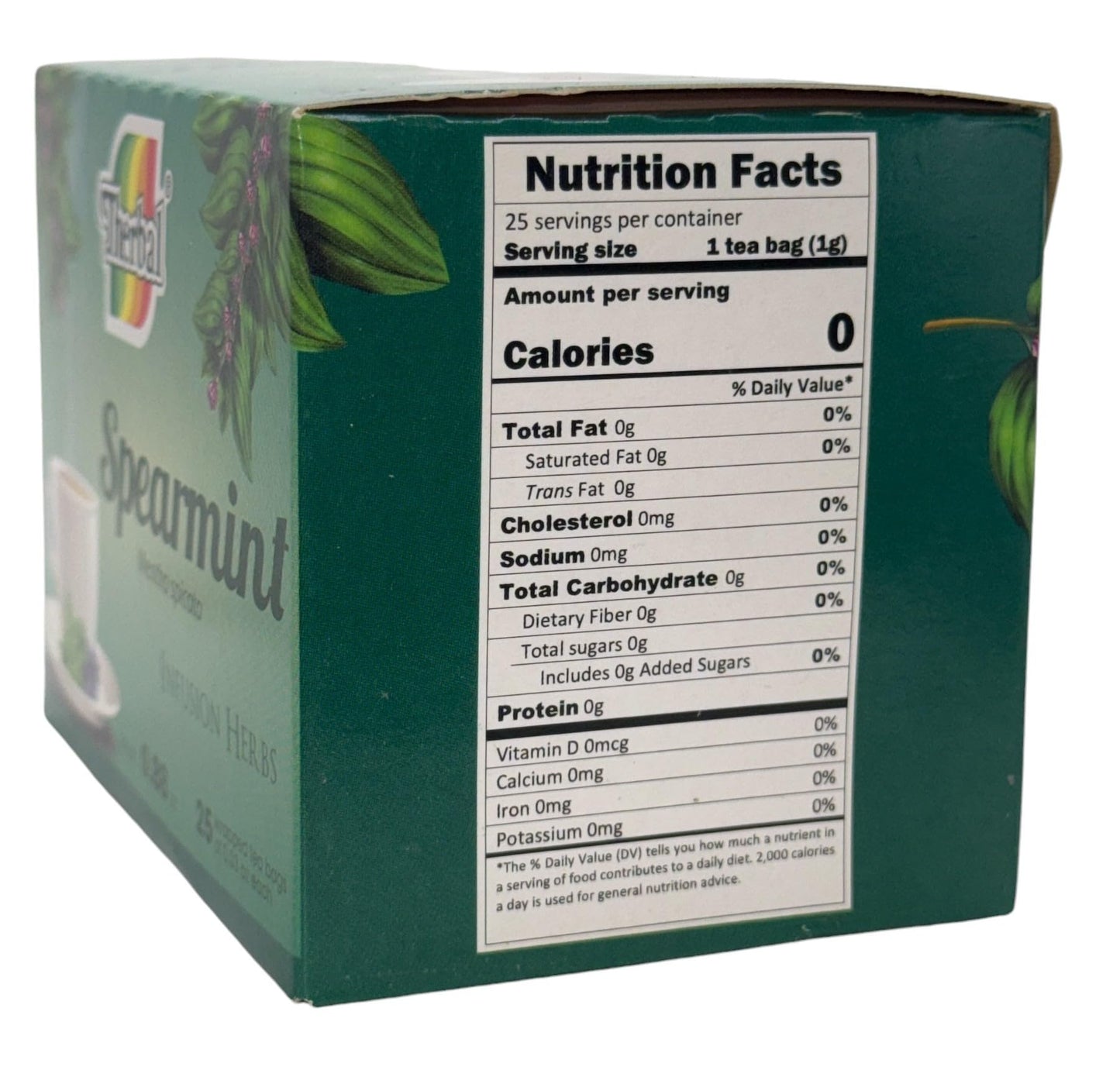 Hierbabuena Té (Spearmint Tea) - 25 Tea Bags - Vegan, 100% Natural - Premium Therbal Brand