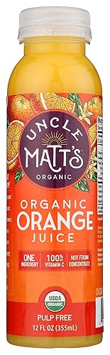Uncle Matt's, Organic Pulp Free Orange Juice, 12 oz