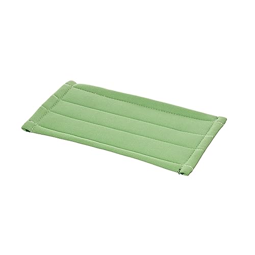 Unger Commercial Microfiber Cleaning Pad, 11" x 6", Green - Streak-Free Glass and Mirror Cleaning Pad for Indoor Use PHL20