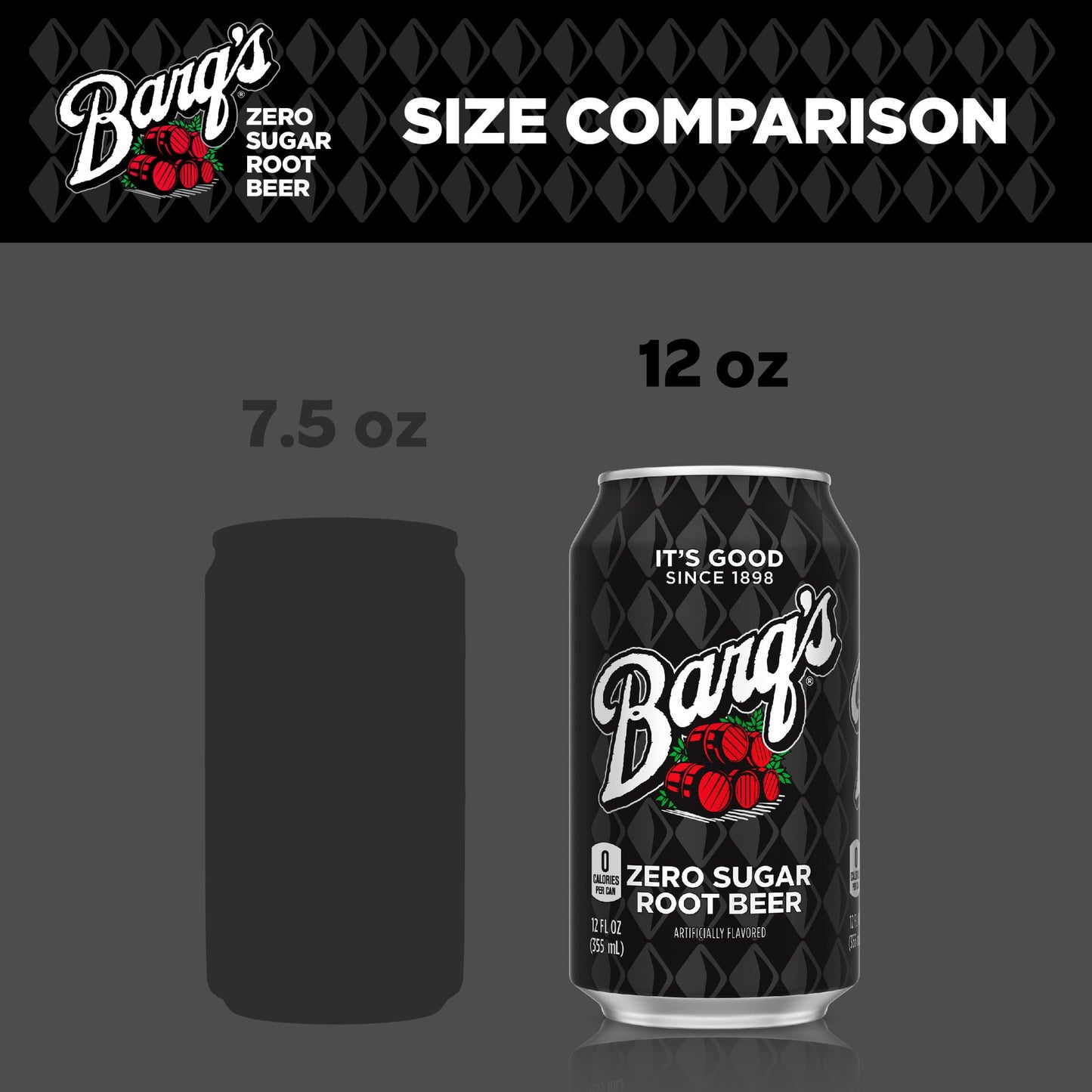 Barq's Root Beer Diet, 12 oz Can (Pack of 24)