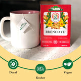 Tadin Bronco Tea with Eucalyptus and Gordolobo, Herbal Tea, Caffeine Free, 24 Tea Bags Per Box, Pack of 1