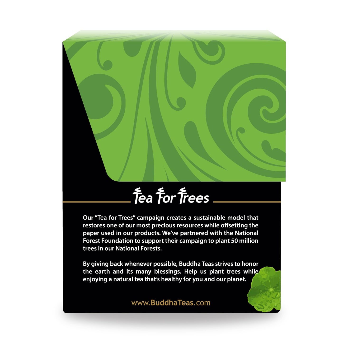 Buddha Teas Organic Gotu Kola Tea - OU Kosher, USDA Organic, CCOF, 18 Bleach-Free Tea Bags
