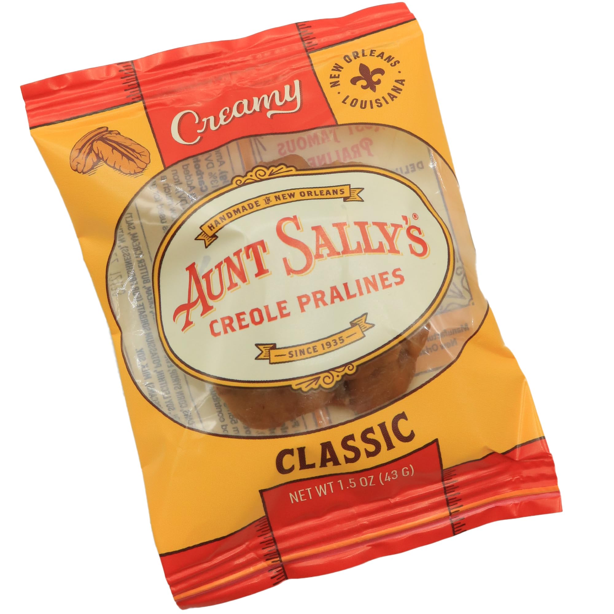 Aunt Sally's Creamy Assorted Pralines- 12 count box- New Orleans Most Famous Praline- Handmade Pecan Candy