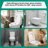 Enjamyo 50 Pcs Toilet Brushes, 14.2 Inch Long Plastic Handled Cleaning Scrubber, Heavy Duty Toilets Scrubber Brush, Toilet Bowl Brush for Bathroom