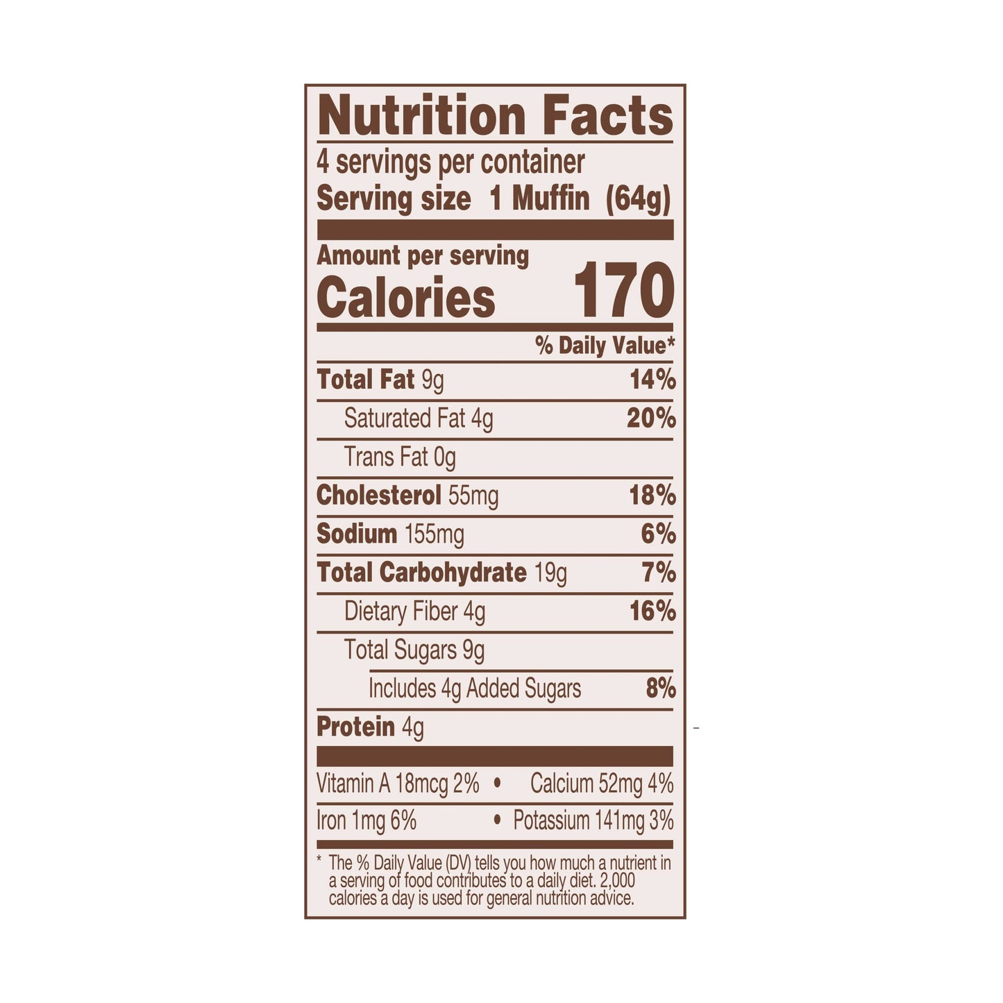 SOOZYS Banana Chocolate Muffins 4 Count, 9 OZ