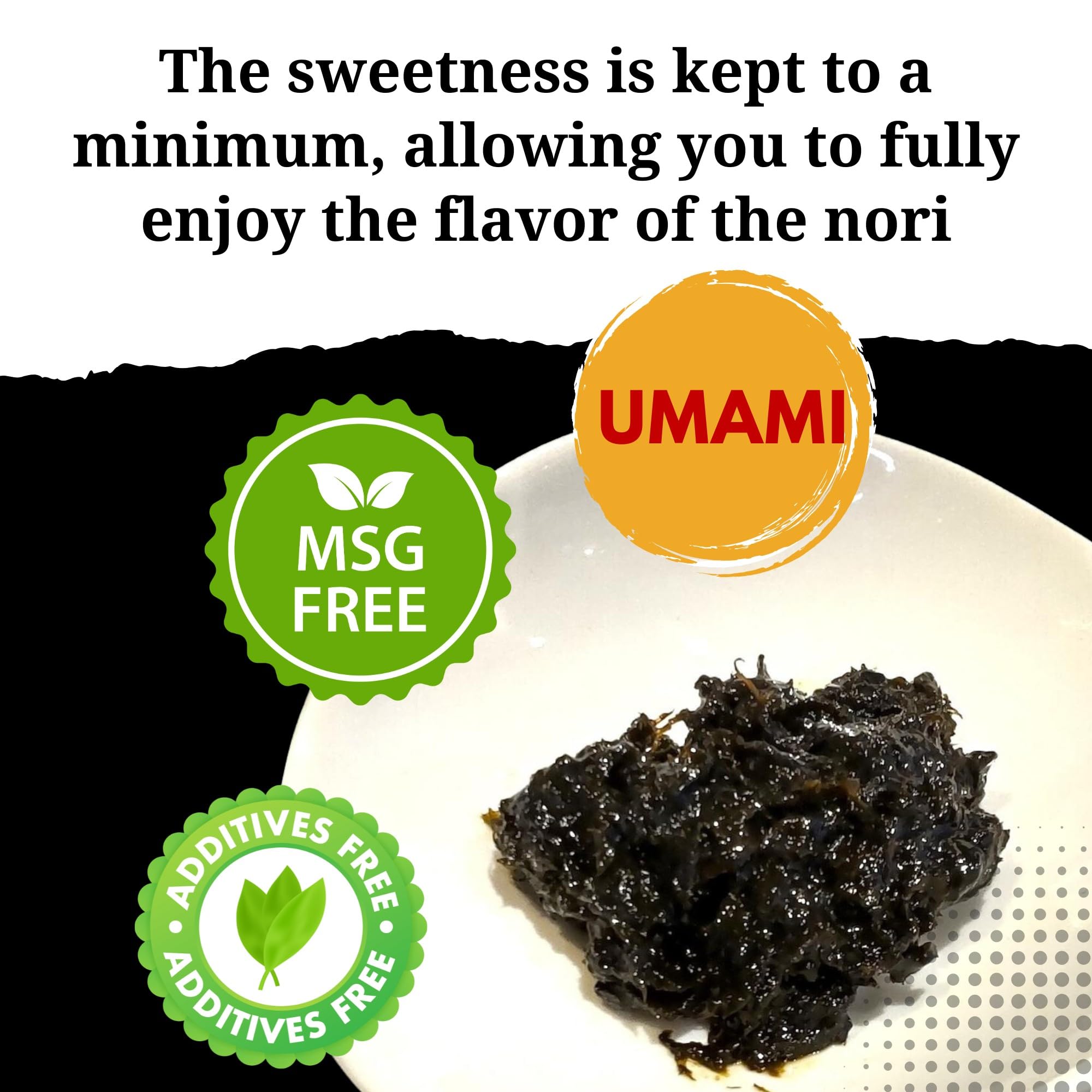 Seaweed Paste, Nori Tsukudani, Made in Japan | No MSG, No preservatives, No additives, Non-GMO | 2.4oz (70g) by SUI of Tokyo