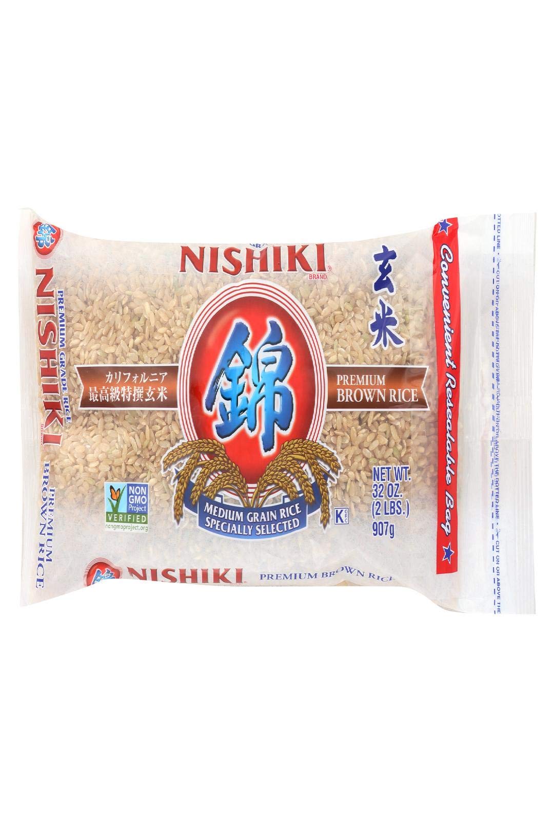 Nishiki Brown Rice, 32-Ounce Bags (Pack of 12)