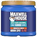 Maxwell House Half Caff Original Medium Roast Ground Coffee, 25.6 oz Canister