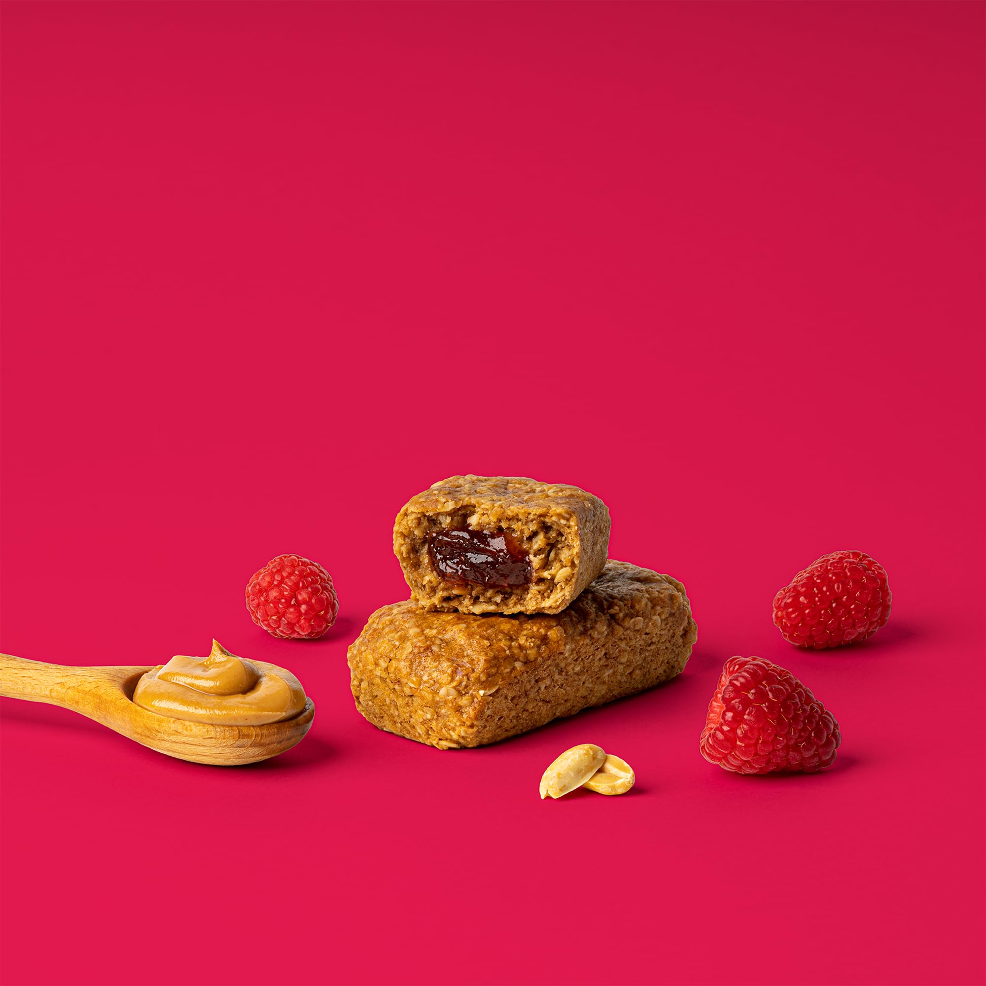 Bobo's Peanut Butter & Jelly Stuff'd Oat Bars, Simple Ingredients, Whole Grain Oats, Plant Based, Gluten Free Breakfast Bars, Non-GMO, Healthy Snacks