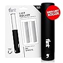 Flint Classic Black Retractable Mini Lint Roller with 90 Extra Sticky Sheets, Small and Portable Lint Roller, Ideal Pet Hair Remover, Travel Lint