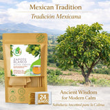 Zapote Blanco Herbal Tea (24 Tea Bags) - 2000mg per Bag - 100% Natural White Sapote Leaves from Mexico - Traditional Mexican Infusion - Caffeine-Free