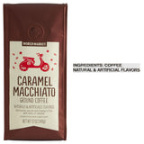 World Market Limited Edition Naturally Flavored Ground Coffee 12oz, 1 Pack (Caramel Macchiato)