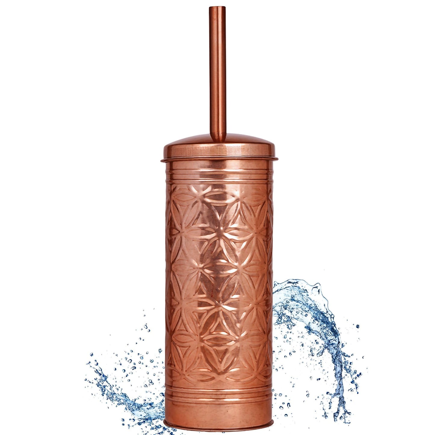 Autumn Alley Toilet Bowl Brush and Holder Copper Bathroom Accessories, Bathroom Toilet Brush for Modern Farmhouse Bathroom Decor, Standing Toilet Bowl
