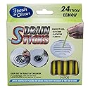 Fresh & Clean Drain Sticks - Lemon - 24 Sticks, Yellow