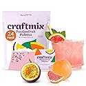 Craftmix Passionfruit Paloma Cocktail & Mocktail Drink Mixer, Skinny Mixes - Water Flavoring Packets - Made With Real Fruit - Vegan, No-Carb