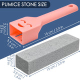 36 Pack Pumice Stone Toilet Bowl Cleaner with Handle Pumice Stone for Cleaning Toilets, Stove, Bathtubs, Grills, Swimming Pools, Sinks Pumice Stone