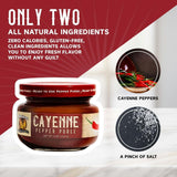 Cayenne - Louisiana Pepper Exchange - Fresh Pepper Replacement (Cayenne Pepper Puree) 2 Jars - Plant-Based, Gluten-Free. Replace Fresh Pepper