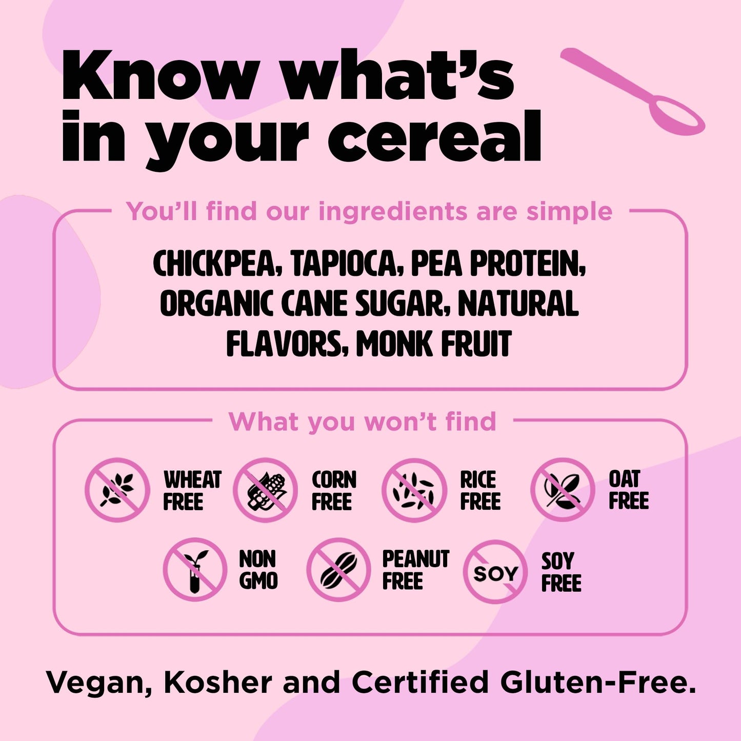 Three Wishes Grain-Free Protein Breakfast Cereal - 8g Protein and 3g Fiber - Healthy, Low-Sugar Breakfast Cereal, Gluten Free, Vegan-Friendly, Non-GMO