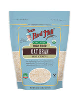 Bob's Red Mill Organic Oat Bran Hot Cereal 18 Ounce (Pack of 2)