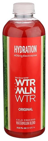 WTRMLN WTR | Cold Pressed Watermelon Juice [Original HYDRATION]| Natural Electrolytes + Antioxidants | No Added Sugar | 1 liter bottles (Pack of 1)
