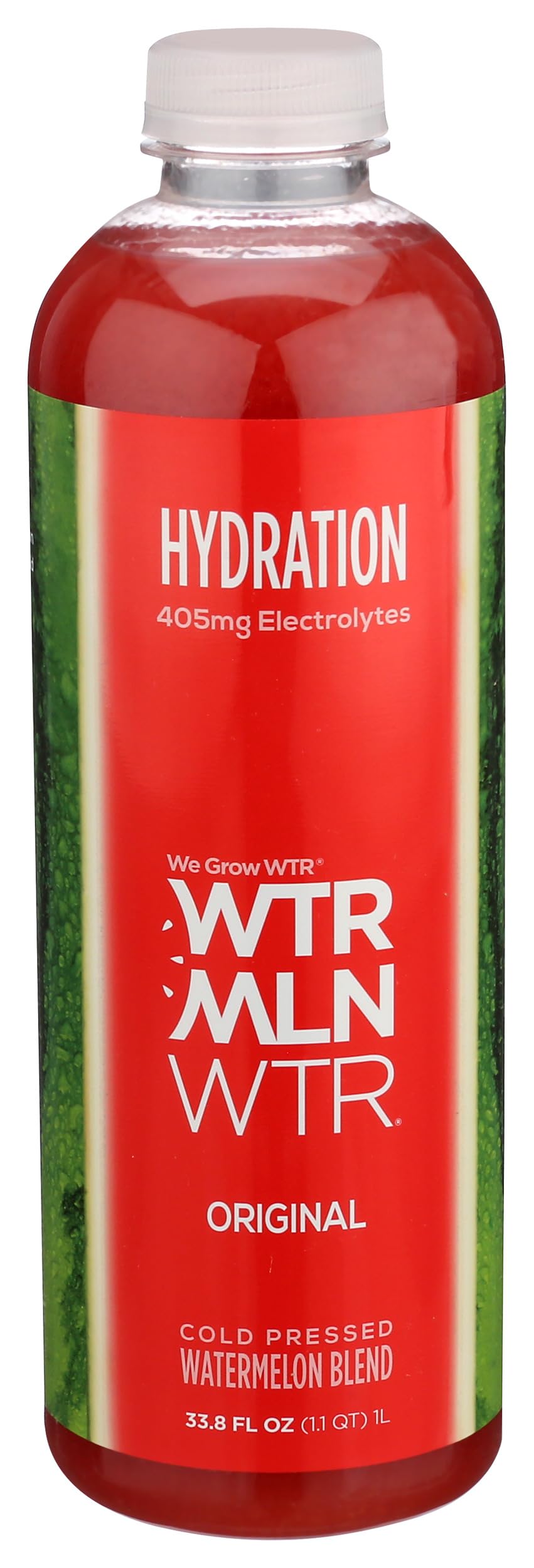 WTRMLN WTR | Cold Pressed Watermelon Juice [Original HYDRATION]| Natural Electrolytes + Antioxidants | No Added Sugar | 1 liter bottles (Pack of 1)