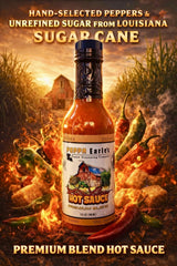 Poppa Earle’s Cajun Hot Sauce - Louisiana Style Hot Sauce with Bold Cajun Flavor - Gourmet Small Batch Pepper Sauce - 5 oz