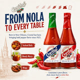 Crystal Hot Sauce & Extra Hot Sauce Combo 6 oz - One of Each, One Original and One Extra Hot Louisiana Cayenne Pepper Sauce, Bold Flavor and Fiery