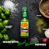 El Yucateco Green Habanero Hot Sauce, Authentic Mexican Chile Habanero Sauce, 4 fl oz (120 ml), Gluten Free (Pack of 3)