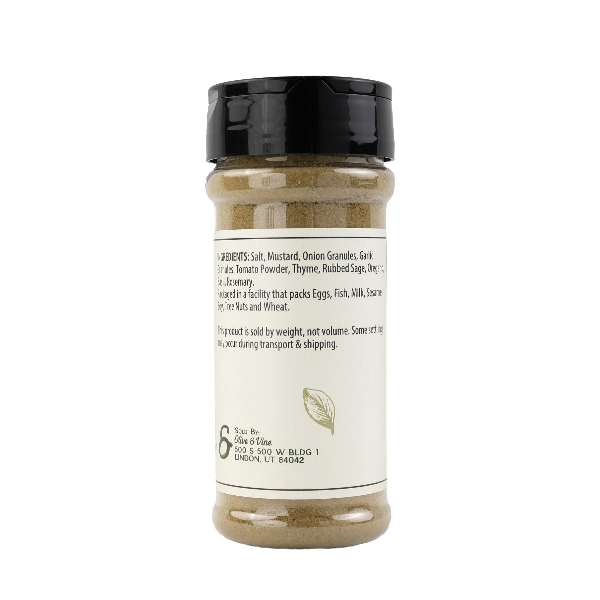 Olive & Vine Poultry Seasoning, Savory Blend, For Roasts & Stuffing, Rich Tradition, Authentic Taste, For Global Recipes (3.04 Ounce)
