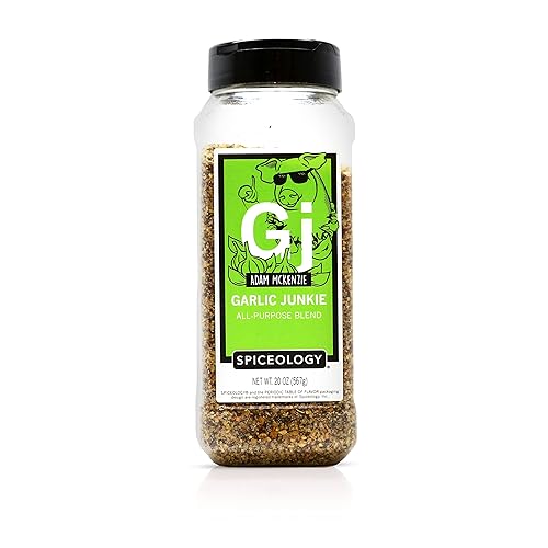 Spiceology & Adam McKenzie - Garlic Junkie - All-Purpose Seasoning, BBQ Rubs and Spice Blends - Use On: Beef Brisket, Corned Beef, Steak Pork